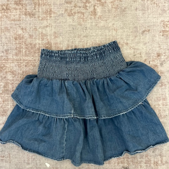 aerie Dresses & Skirts - Vintage Aerie Denim Jean Tiered Skirt